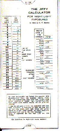 Jiffy Calculator - click to download.